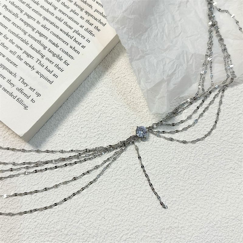 Choker Rhinestone Layered