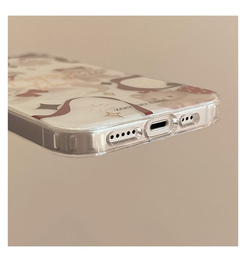 Animal Ribbon Bell Pom Pom Phone Case