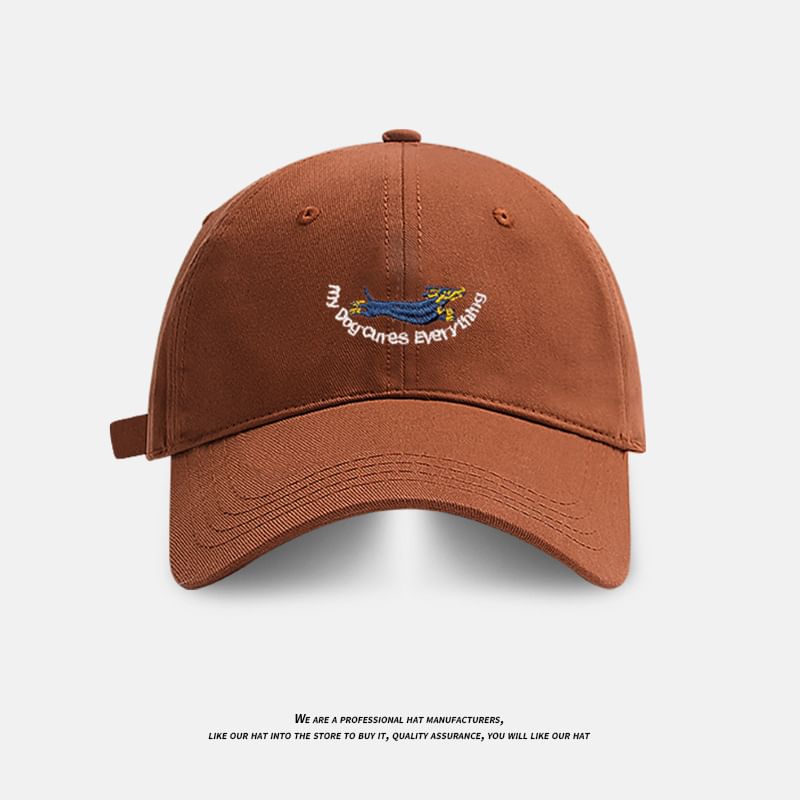 Dog Baseball Cap Embroidered