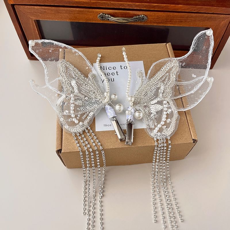 Set Hair Mesh Butterfly of 2: Clip