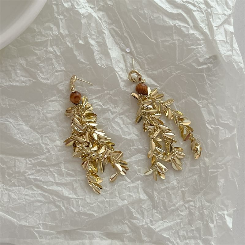 Wheat Alloy Chandelier Earring