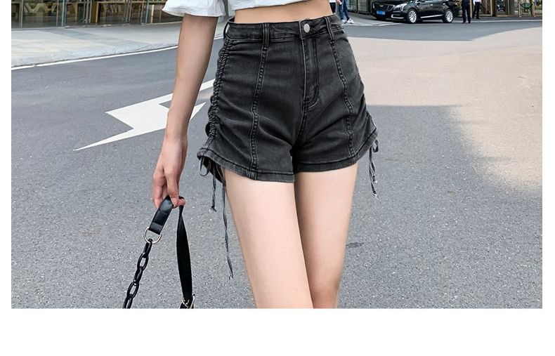 Hot Waist high Drawstring Denim Pants