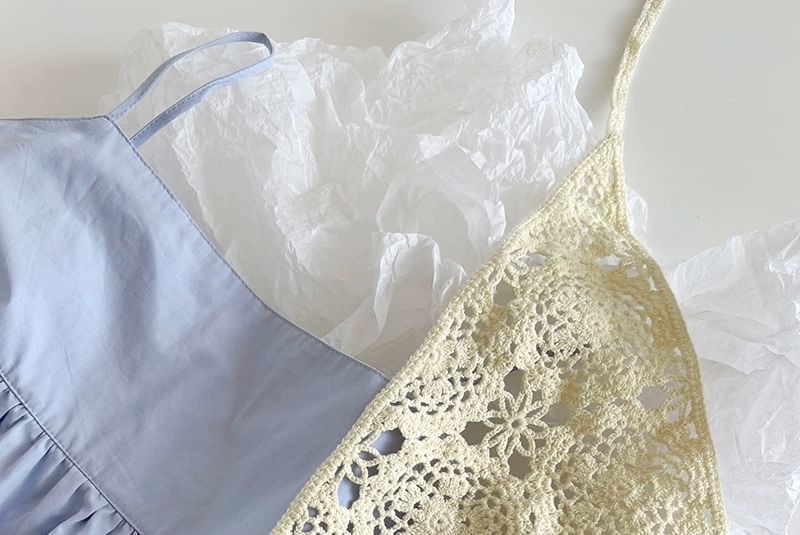 Plain Crochet Knit Headkerchief