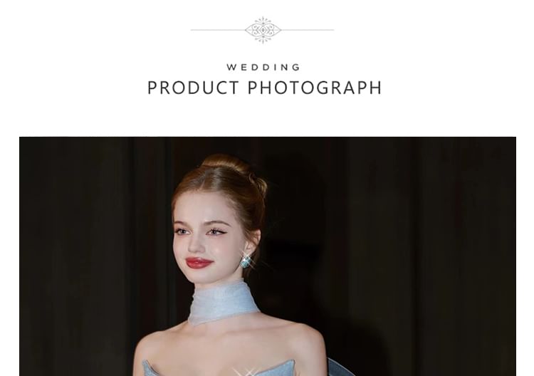 Gown Plaid Strapless Mermaid Evening