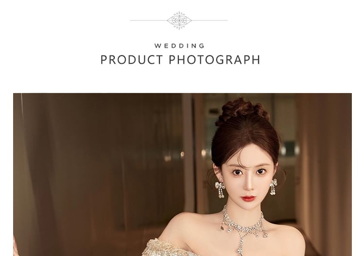 Evening Sequin Mermaid Off-Shoulder Gown