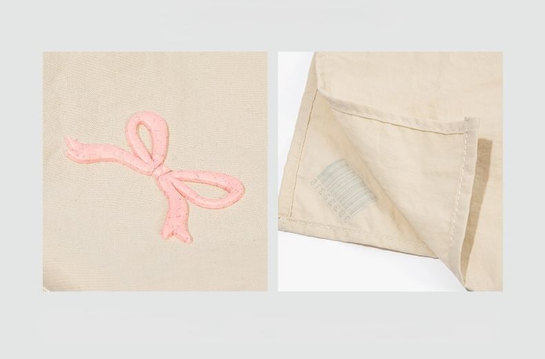 Bow Embroidered Quick Dry Cap