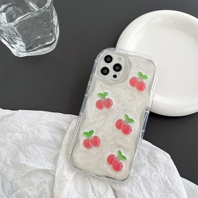 Cherry / Heart Mirrored Phone Case