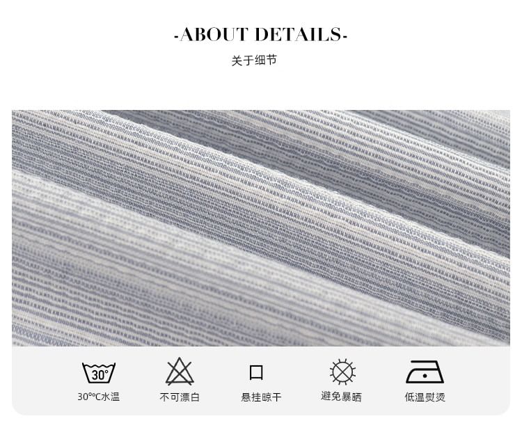 Striped Midi Shirt Dress with Lace Panel A-Line Skirt & Elastic Waist