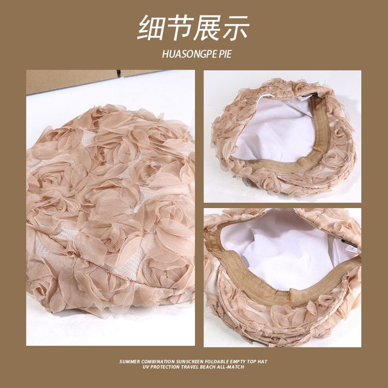 Cap Newsboy Ruffle Plain