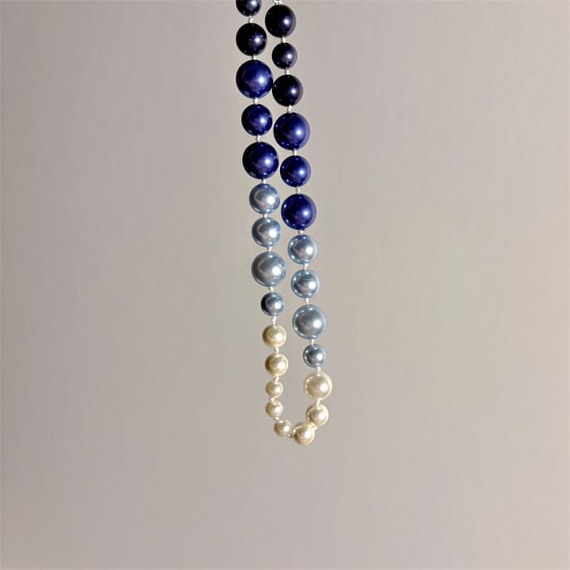 Faux Pearl Beaded Necklace