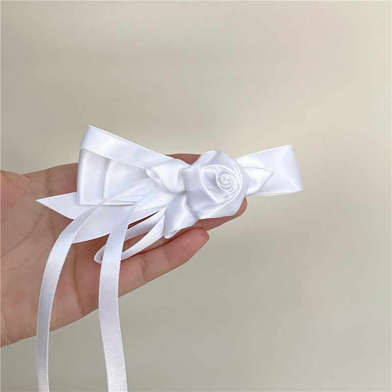 Floral Plain Hair Clip