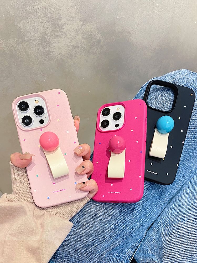 Print Finger Strap Phone Case
