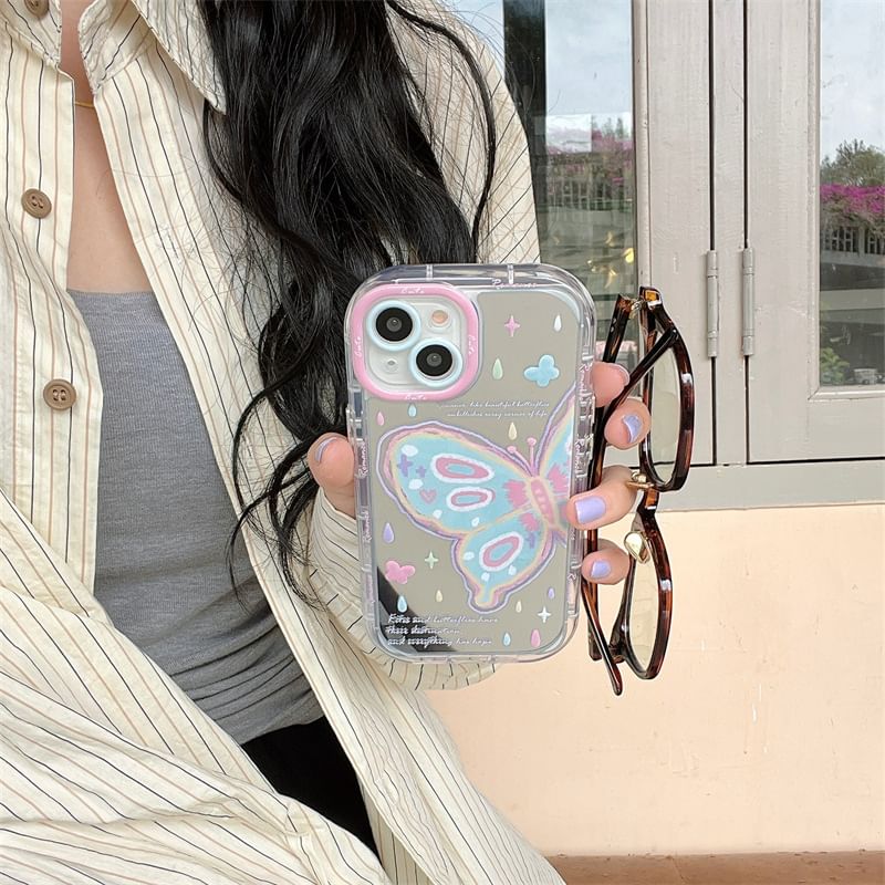 Print Phone Butterfly Case Mirrored