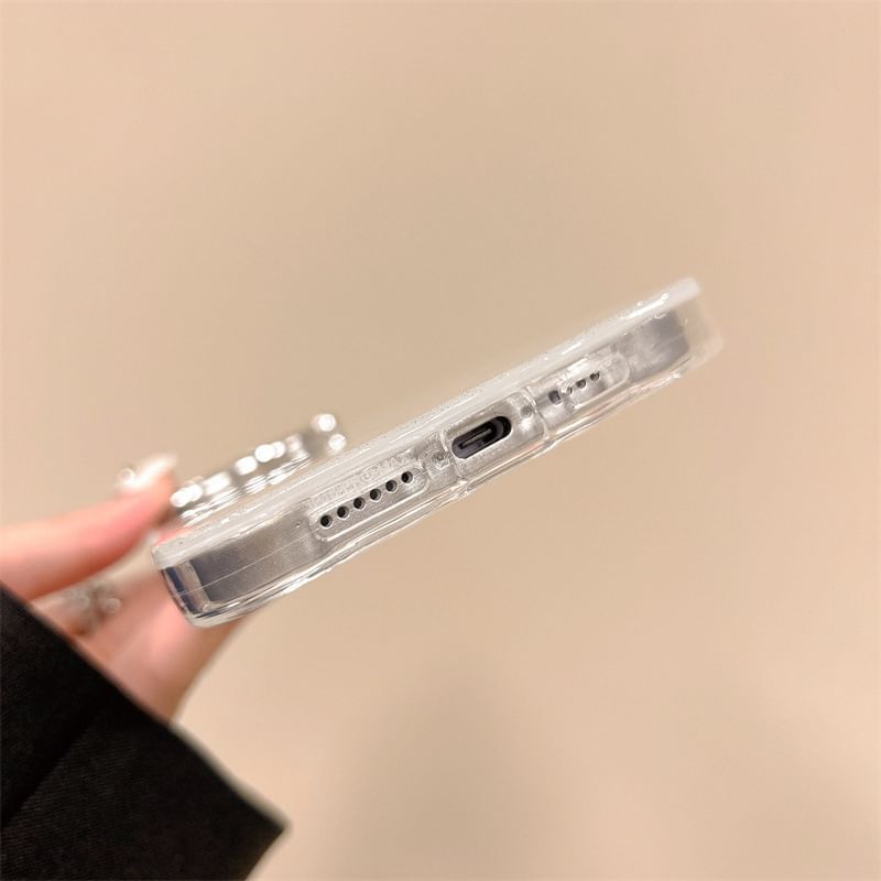 Floral Shell Pattern Phone Case With Holder For iPhone 16, 16 Plus, 16 Pro, 16 Pro Max, 15, 15 Pro, 15 Pro Max, 14, 14 Plus, 14 Pro, 14 Pro Max, 13, 13 Pro, 13 Pro Max