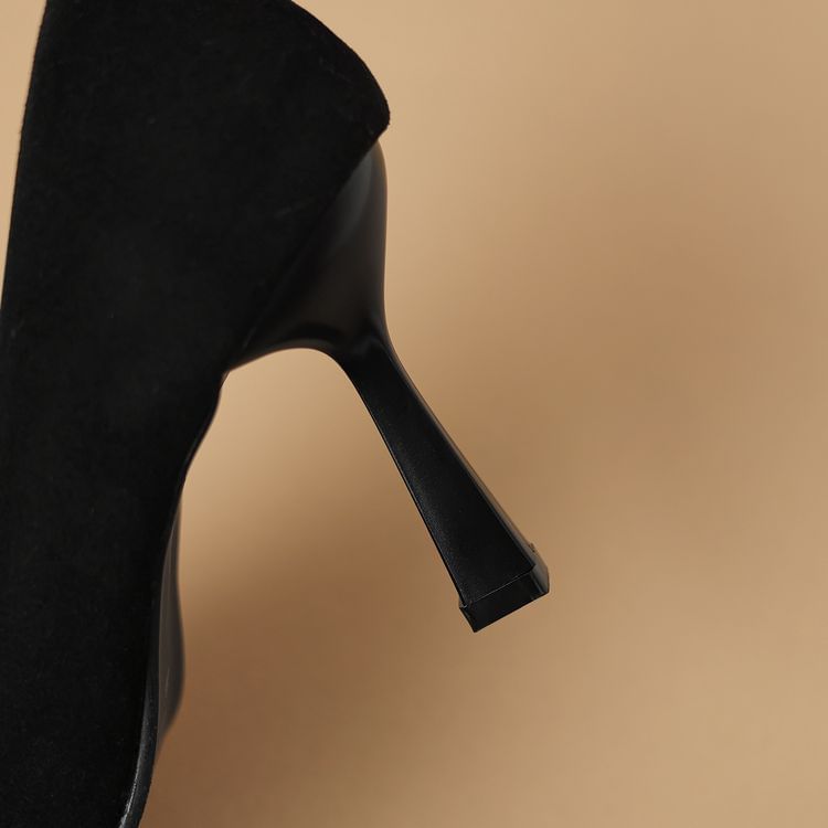 Pointed Toe Faux Suede Pumps