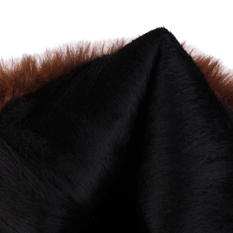 Platform Fluffy Panel Faux Suede Lace Up Knee High Boots