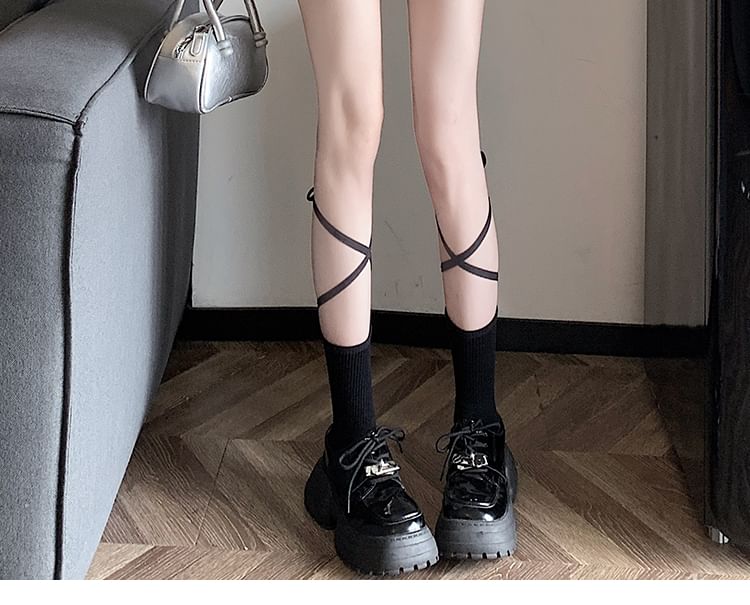 High Waist Plain Slit Mini Skort