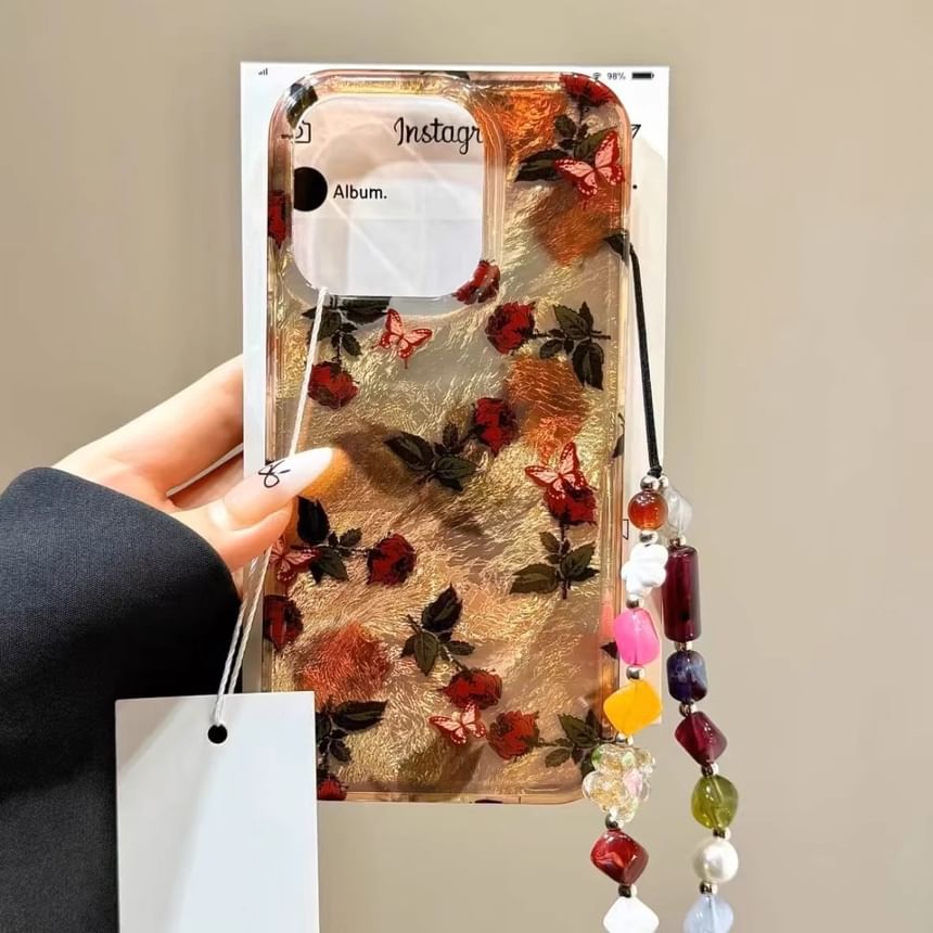 Leaf Phone Case with Strap