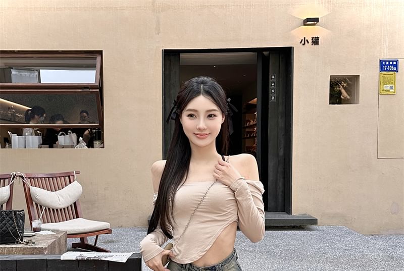 High Waist Washed Denim Hot Pants