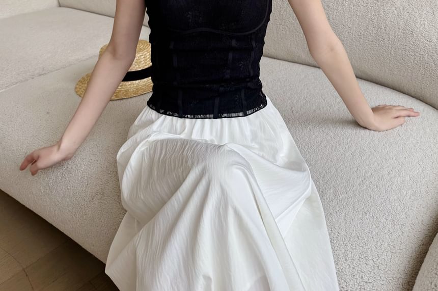 Padded Lace V-Neck Cami Top