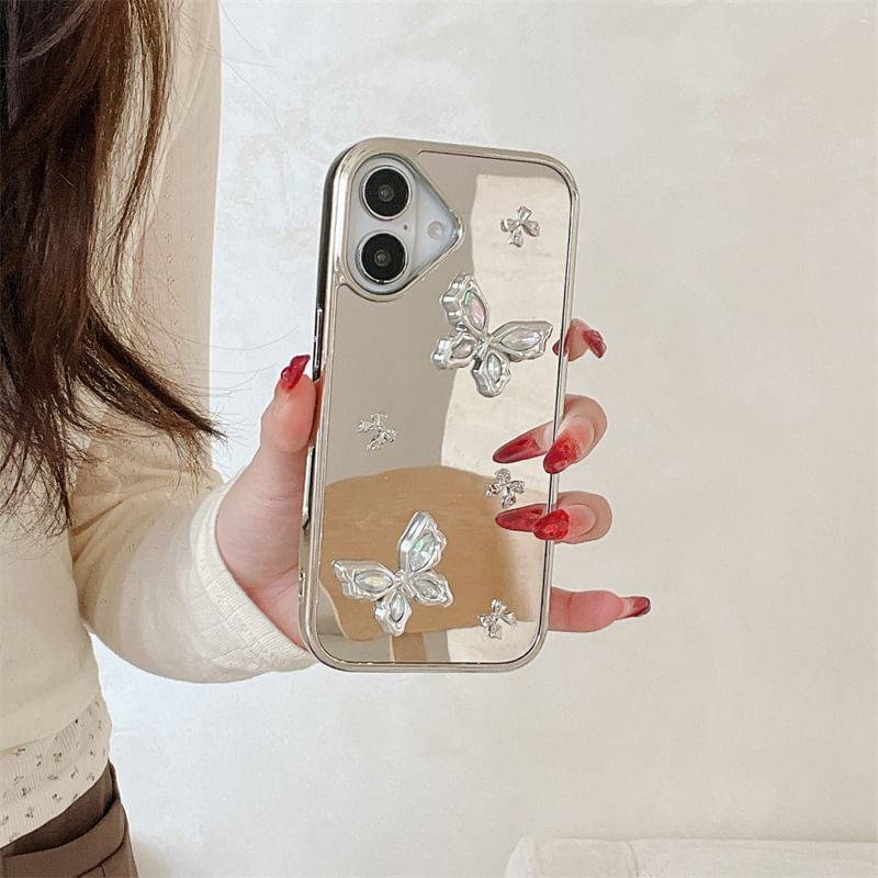 Butterfly Mirrored Phone Case / Charm / Set