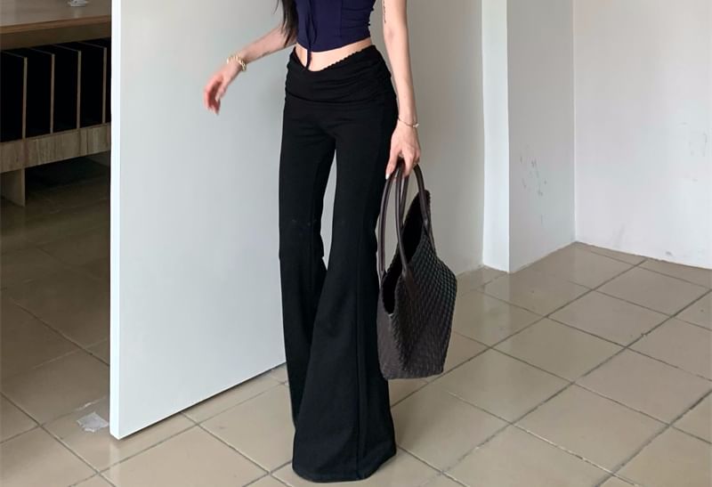 Sweetheart Neckline Off-Shoulder Plain Bow Accent Slim Fit Crop Top