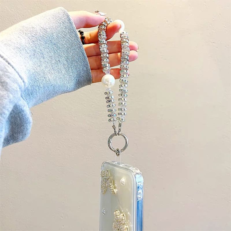 Faux Pearl Butterfly iPhone Case