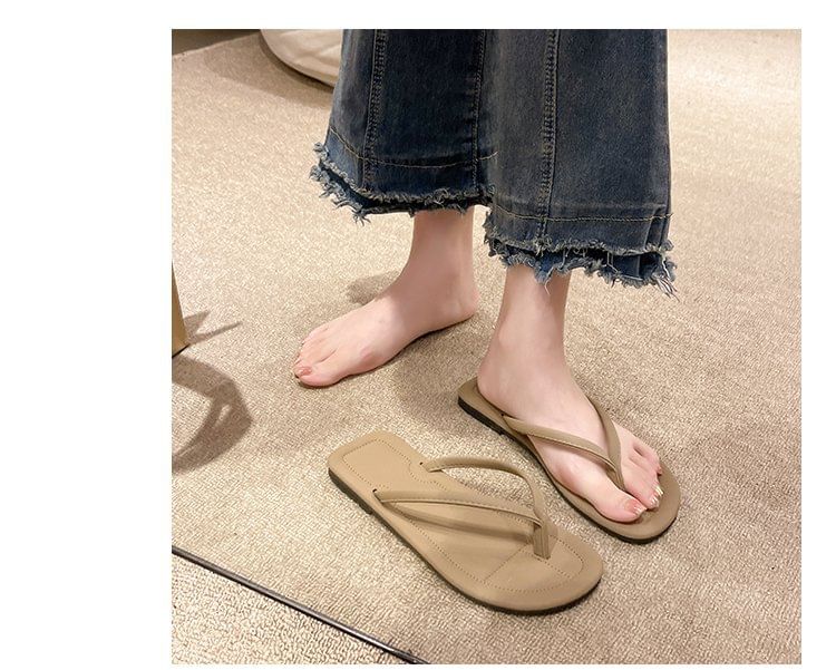 Plain Flip-Flops Flat