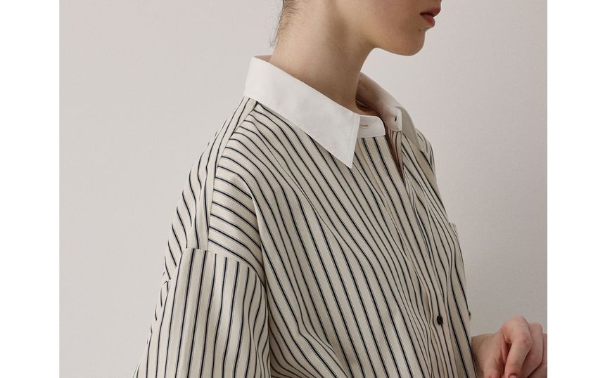 Striped Long-Sleeved Shirt