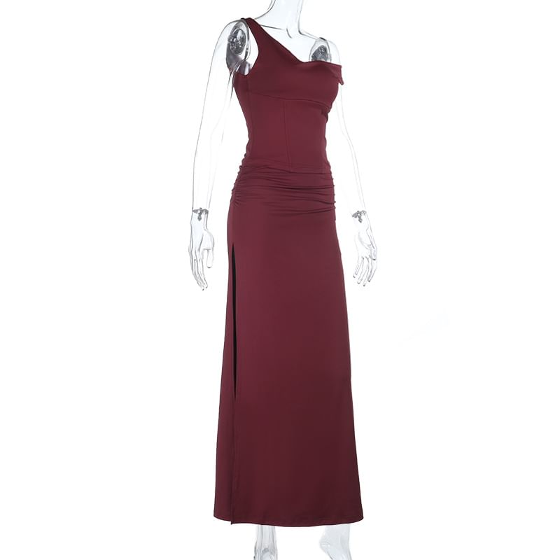 Slim Fit Tank Top & Slit Maxi Pencil Skirt Set