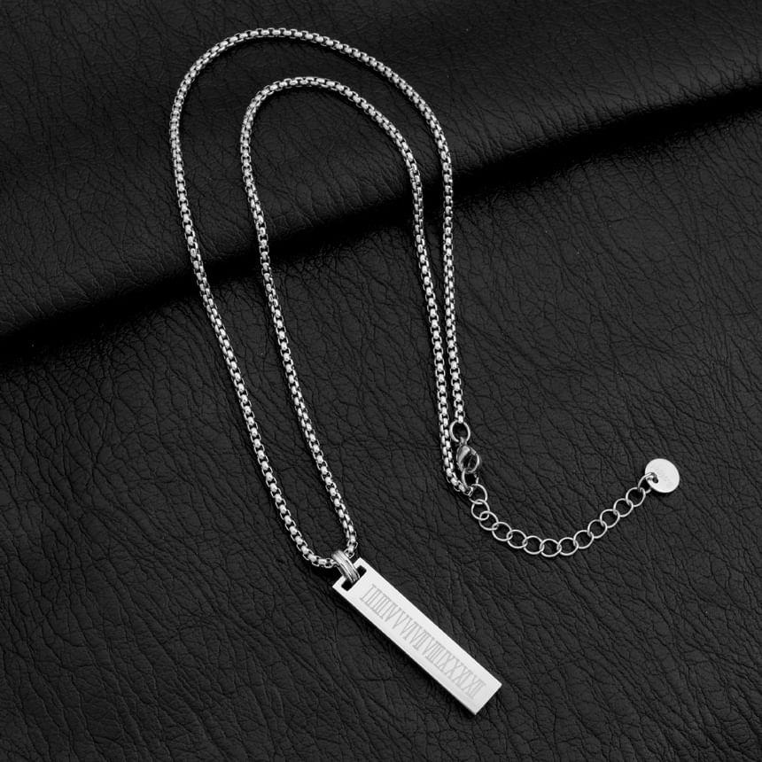 Roman Numeral Pendant Necklace
