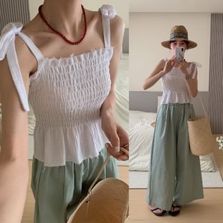 Haut caraco fluide uni