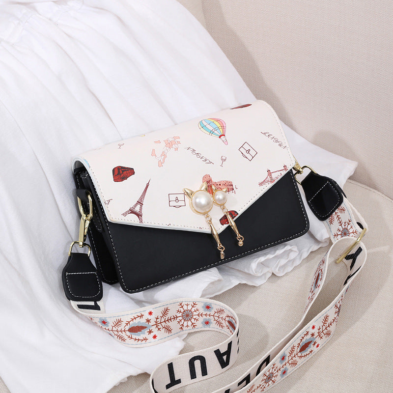 Kawaii Pearl Cat Cross Body Bag SP13668