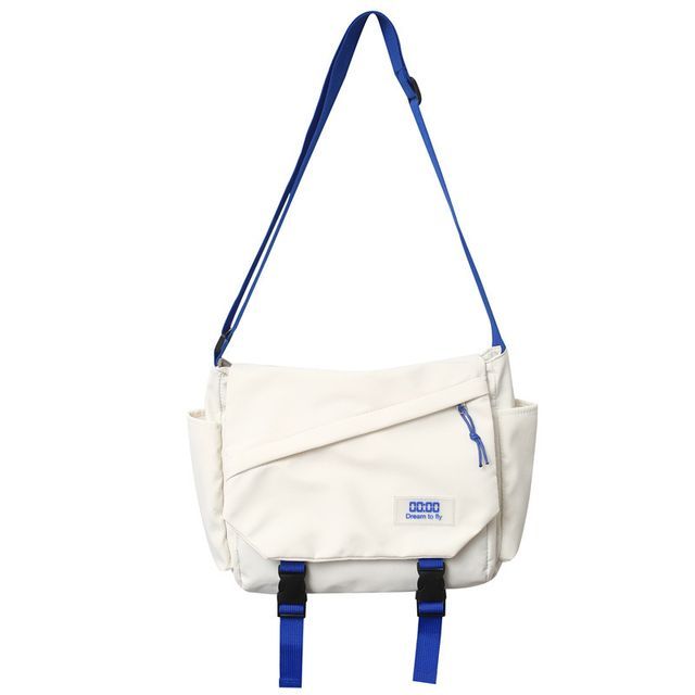 Buckled Nylon Crossbody Bag