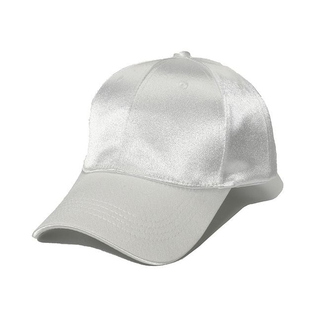 Plain Satin Baseball Cap