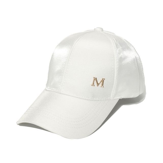 Lettering Satin Baseball Cap