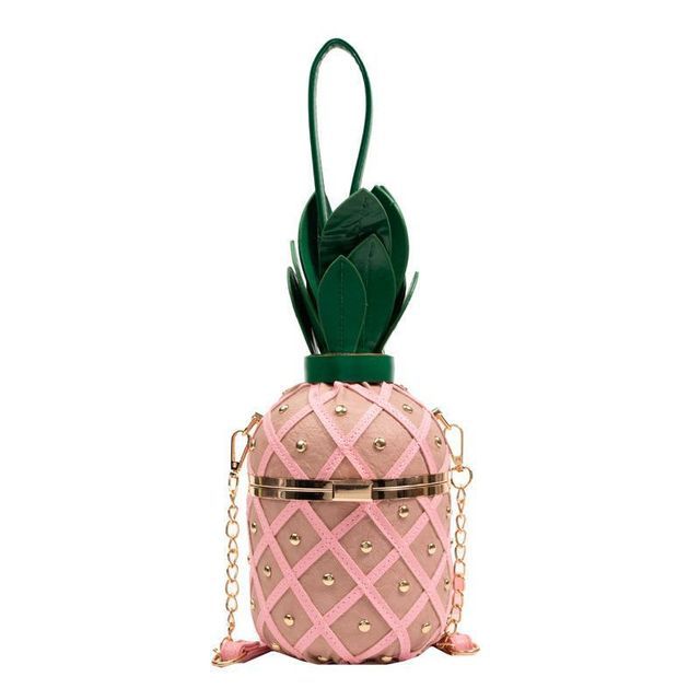 Pineapple Shaped Crossbody Box Bag