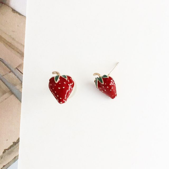 Strawberry Alloy Earring