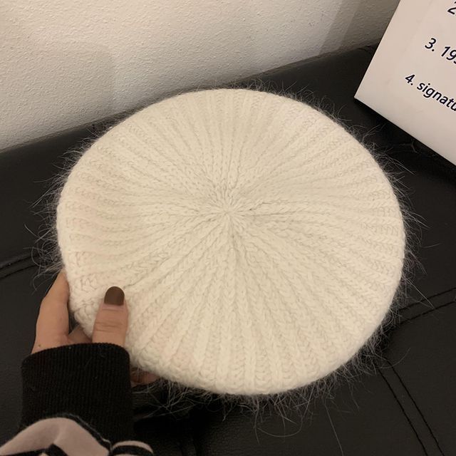 Plain Mohair Beret Hat