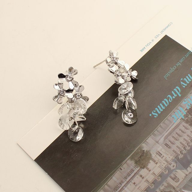 Grapes Faux Crystal Alloy Dangle Earring