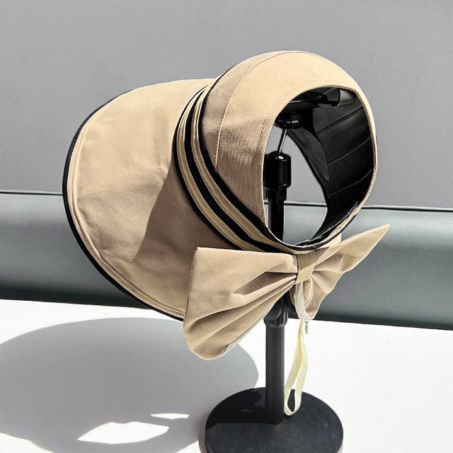 Bow Striped Visor Hat
