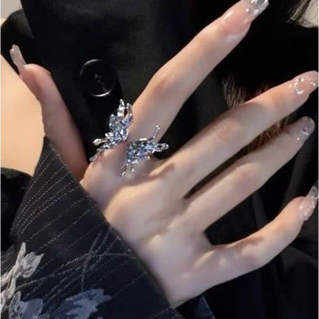 Butterfly Alloy Open Ring (various designs) / Set