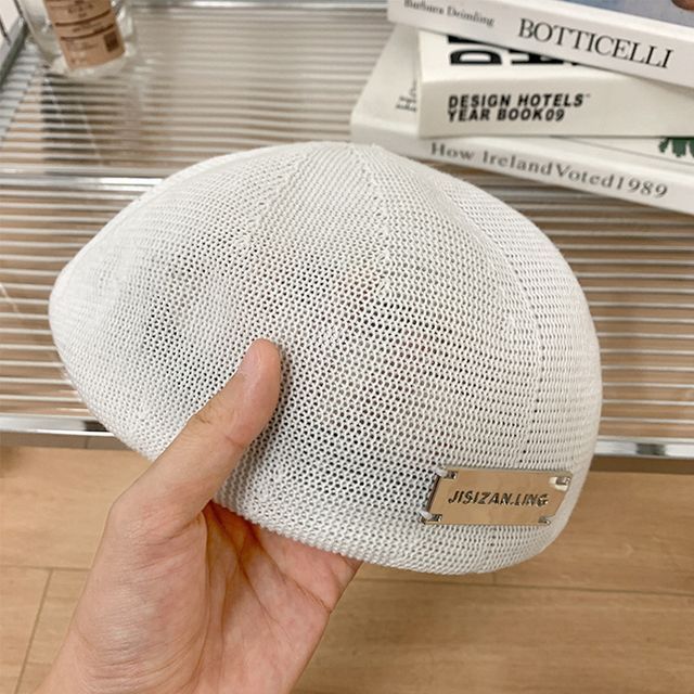 Lettering Beret Hat