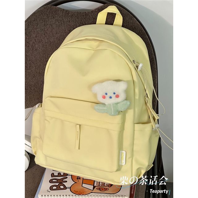 Multi-Pocket Backpack / Bag Charm / Set