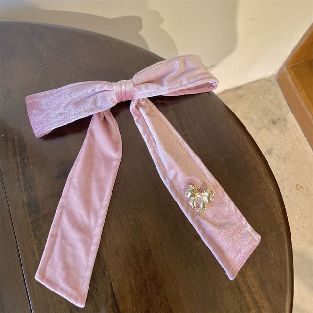 Bow Velvet Hair Clip