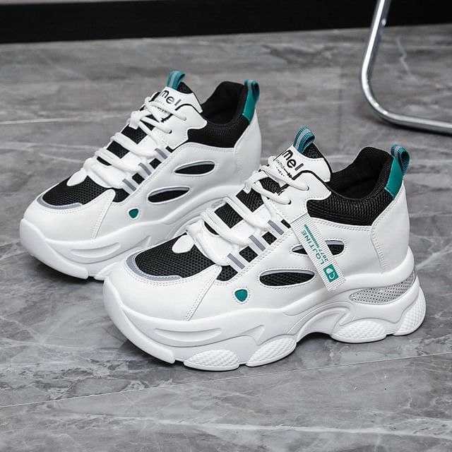 Lettering Platform Sneakers