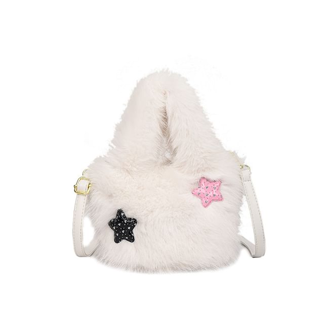 Plain Fluffy Crossbody Bag