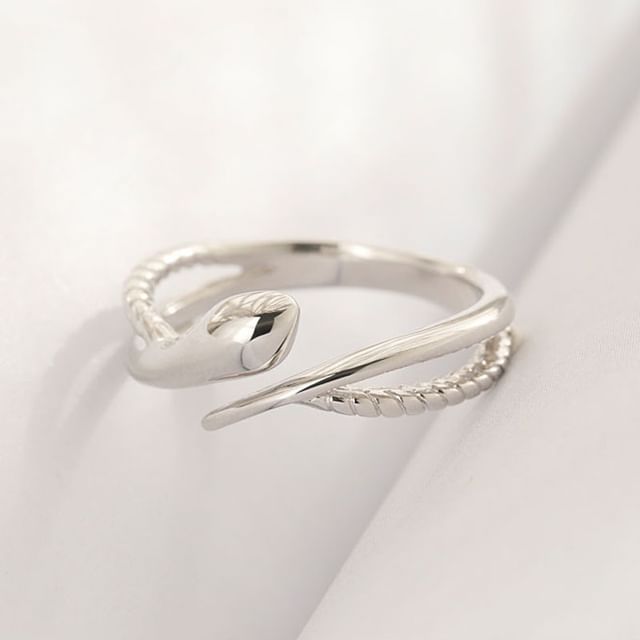 Couple Matching Serpent Open Ring