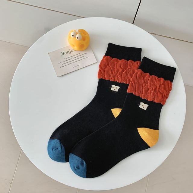 Cartoon Print Socks