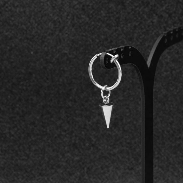 Stainless Steel Conical Dangle Earring (various designs)